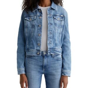 AG Denim Fitted Lightwash Jacket